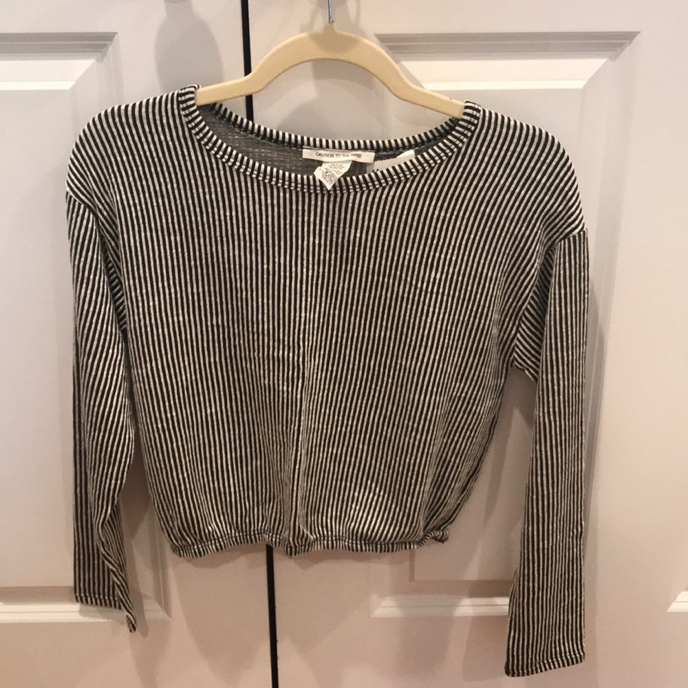 NWT Black and White long sleeve shirt